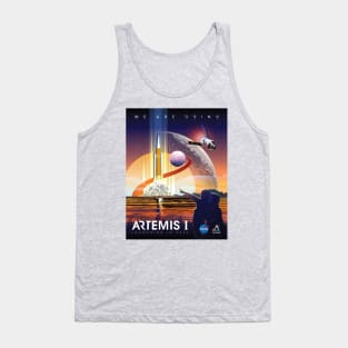 NASA Artemis I Retro Poster Shirt (2-Sided for Light Shirts) Tank Top